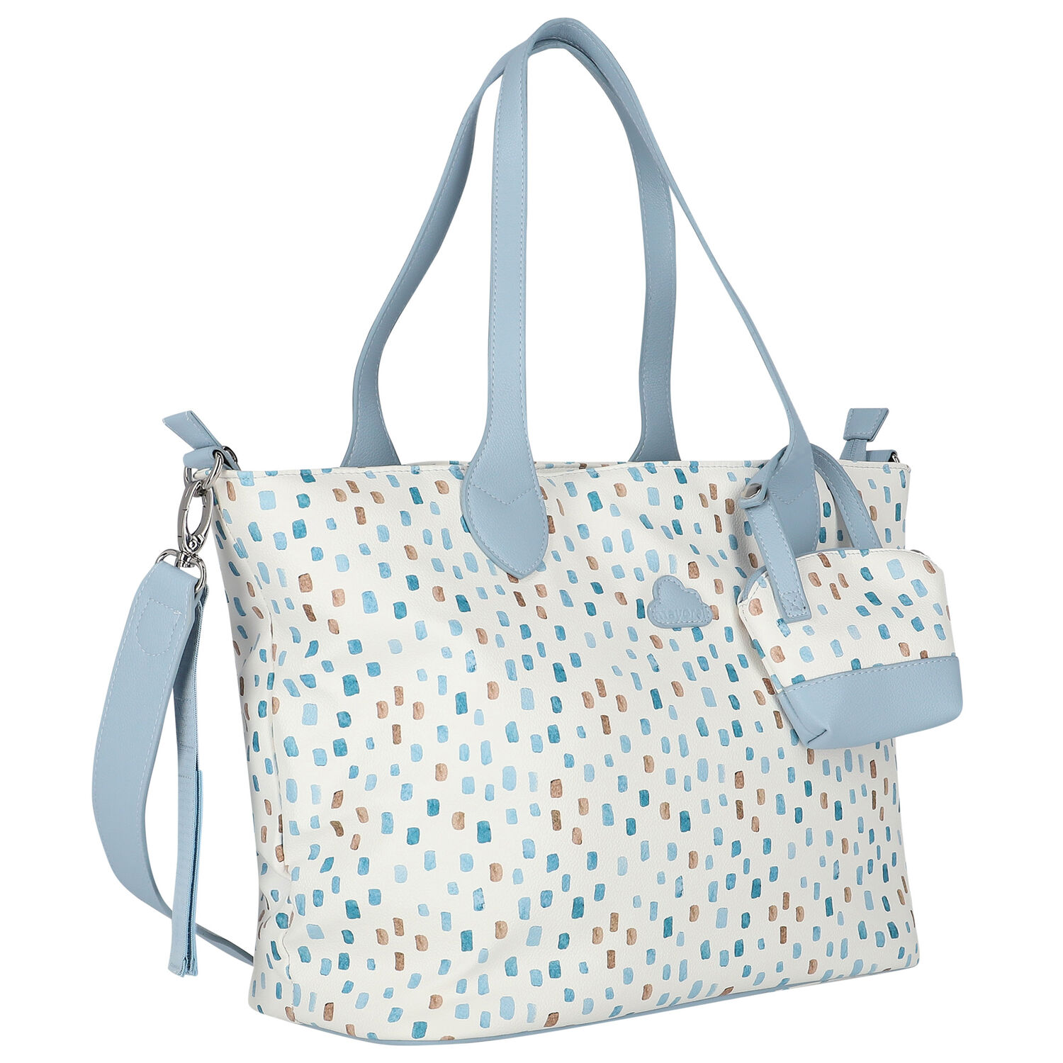 Ivory & Blue Baby Changing Bag, 2, hi-res image number null